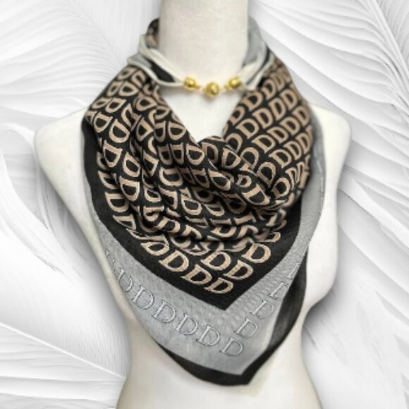 Luxury Print Women's Scarf Neck Tie Scarf Bandana Boho Style - Picture 2 of 5